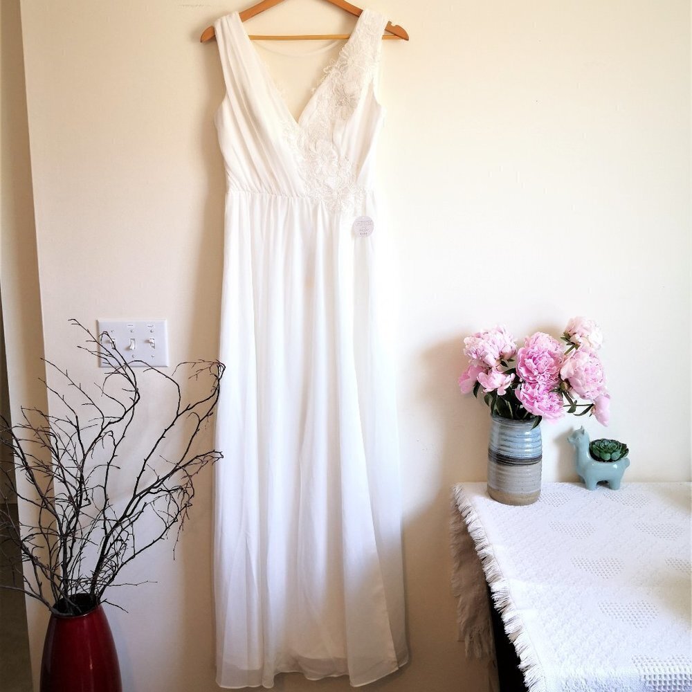 Bridal Wedding Dress/ Lace Maxi Dress Size UK 10 US 6
